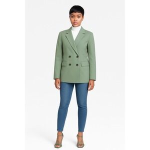 A New Day Women's Green Double Breasted Blazer Size M New With Tags